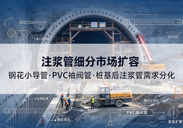 广阳注浆管细分市场扩容，隧道钢花小导管、PVC 袖阀管、桩基后注浆管需求分化